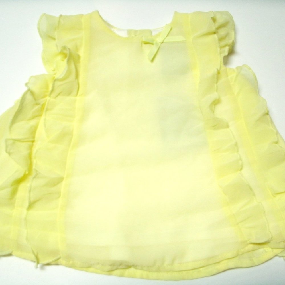 Cynthia Rowley Girls Outfit Top Shorts Sleeveless Ruffle Bow 3-6 Months New